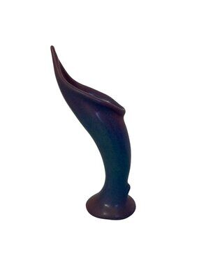 Van Briggle Rare Color Purple Blue Jack In The Pulpit Vase